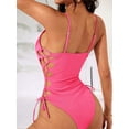 thumbnail image 4 of Traje de Baño de una Pieza para Mujer Traje de Baño de una Pieza con Abertura Alta para Mujer Traje de Baño de una Pieza Rosa S, 4 of 7
