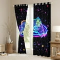 thumbnail image 3 of Castle Fairy Abstract Game Controller Boy Girl Blackout Curtains Set of 2 (52x84 Each),Gradient Teens Game Gamepads Window Curtains,Cosmos Starry Sky Curtains and Drapes,Ultra Soft Home Decor, 3 of 6