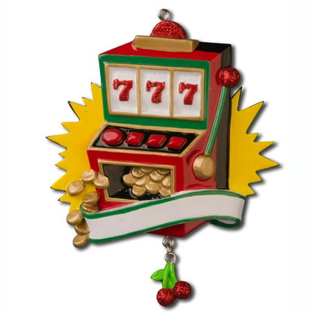 Casino Slot Machine Las Vegas Personalized Christmas Ornament