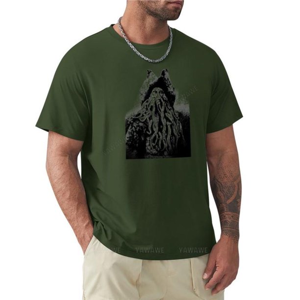 Camiseta de cuello redondo para hombre ropa con estampado de Davy Js