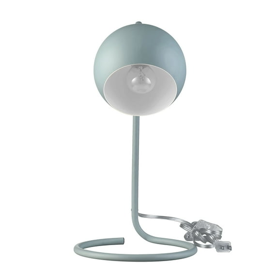 Globe Electric 15" Halogen Matte Teal Specialty Desk Lamp with Globe