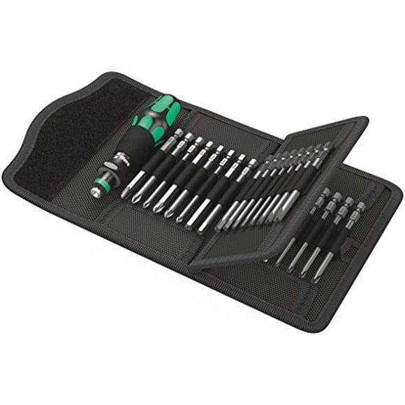 Wera Kraftform Kompakt 62 Bitholding Screwdriver and Pouch Set, 33-Pieces