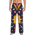 thumbnail image 2 of Kdxio Cinco De Mayo Floral Print Men's Sleep Pajama Pant Lounge Pants with Pockets, 2 of 8