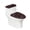 Bow-Shaped Candy Cane Pattern, variant on HELLHERO Keep Dust Stain 2 Piece Set Bathroom Toilet Cozy Set, Elastic Bottom Elastic Fabric Toilet Cover Set & Washable and Reusable, Reusable, Washable
