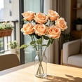 thumbnail image 4 of Dpityserensio 7Pcs Artificial Rose Flowers, Realistic Silk Rose Stems for Wedding Arch Backdrop, Faux Flower Bouquet for Living Room Table Centerpiece Party Decor, 4 of 6