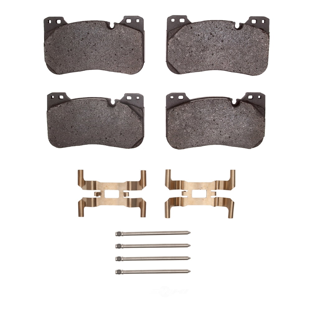 Dynamic Friction Company 1552-2155-01 DFC 5000 Advanced Brake Pads - Low Metallic and Hardware Kit