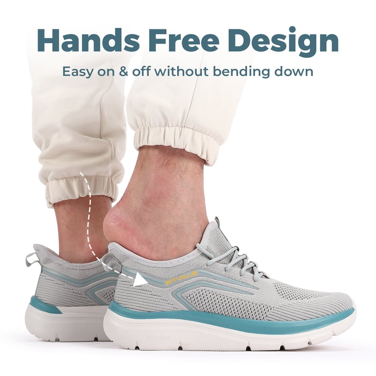 FitVille Mens Wide Walking Shoes Lightweight Hands Free  display picture 1