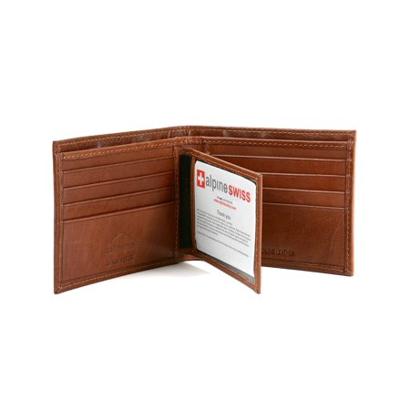 Alpine Swiss Men's RFID Blocking Leather Wallet Multi Card High...