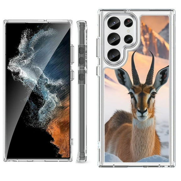 Shockproof Bumper Phone Case for Samsung Galaxy S23 Ultra 5G, by OneToughShield ® - Gazelle