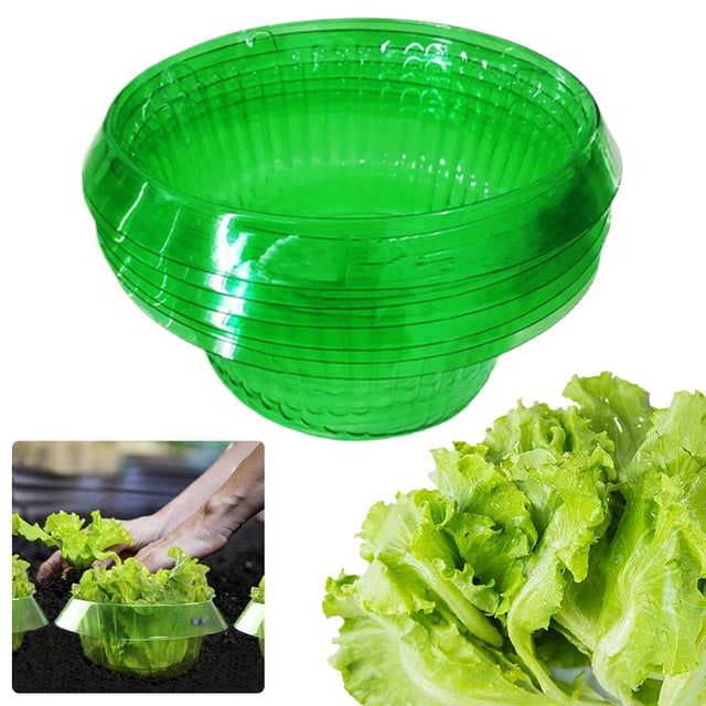 Cubierta protectora para plántulas cubierta protectora agrícola redonda para cubierta protectora para caracoles con bloqueo caracoles (5 piezas) 5 piezas en un rango peso 214-290 g