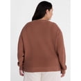 thumbnail image 3 of Terra & Sky Women's Plus Knit Crewneck Pullover Sweater, Sizes 0X-5X, 3 of 5