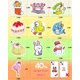 thumbnail image 5 of Stickers Apakkai 600 piezas impermeables de vinilo con lindos animales, 5 of 6