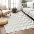 thumbnail image 3 of Well Woven Ameta Blue Geometric Flatweave Wavy Stripes Pattern Area Rug, 3 of 6