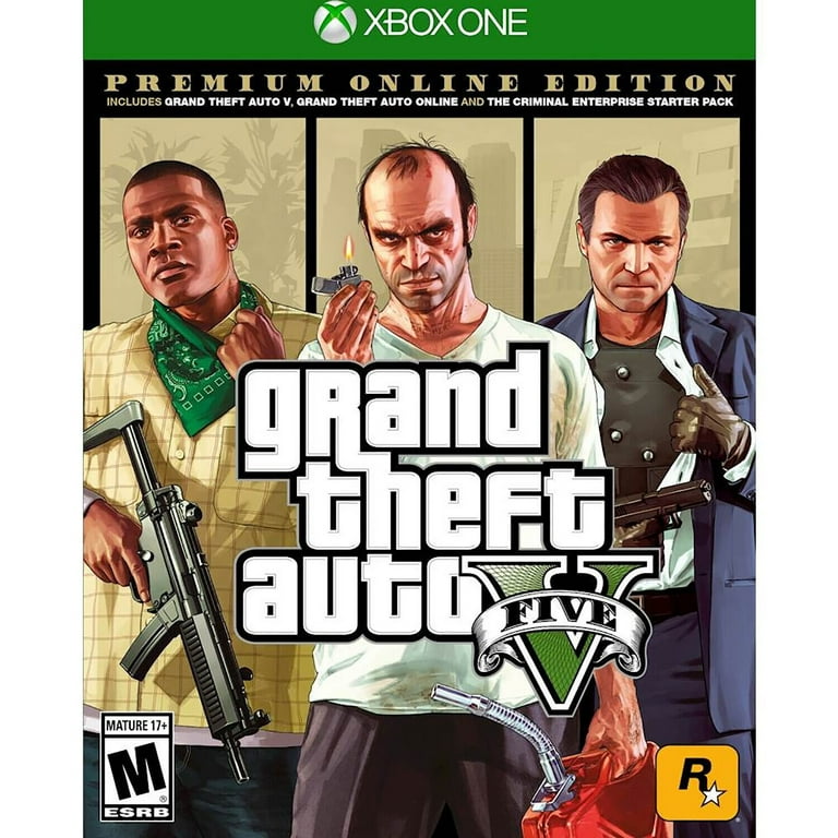 Grand Theft Auto 5 - Premium Online Edition (GTA 5) - Xbox One - ShopB - 14  anos!