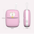 thumbnail image 3 of Mini Printer Hand-Held Portable Pocket Student Wrong Question Photo Printing EquipmentPink (with silicone rope), 3 of 5