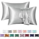 thumbnail image 1 of Paquete de 2 fundas de almohada de seda, 100 % seda morera para cabello y piel, 100 % hilos, seda, lian rojo, 20 x 26, 1 of 1