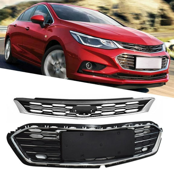 Front Upper & Lower Grilles Fit for Chevrolet Cruze (2016-2018)