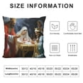thumbnail image 5 of JEUXUS Christmas Pillow Covers Nativity Scene Grotto Throw Pillow Cover , Comfortable and Durable Throw Pillowcase for Home Decoration, Cushion Cover Car Sofa Home Bed Office Decoration, 5 of 5