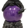 thumbnail image 5 of Ebros Twilight Dragon Resting On Purple Sandstorm Glass Ball Statue Sound Sensor Decor, 5 of 5