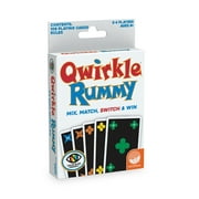 MindWare Qwirkle Rummy: Color-Blind-Friendly Edition Game - 108 Cards in a Travel Sized Box - 2 to 4 Players - Ages 8+