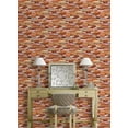 thumbnail image 2 of Retro Brown, Orange Red Slate Wallpaper Roll, 2 of 2