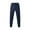 Navy, variant on WEAIXIMIUNG White Dress Pants Men 2024 Men's Fashion Casual Solid Color Loose Closed Rope Straight Pants