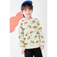 thumbnail image 4 of FEDPOP Boys Sweatshirts Cotton Tops Long Sleeve Crewneck Excavator Kids Clothes 7T, 4 of 7