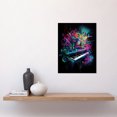 thumbnail image 2 of Melodic Explosion Piano Bursting in Vibrant Colours Modern Acrylic Paint Painting Unframed Wall Art Print Poster Home Decor Premium, 2 of 4