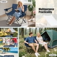 thumbnail image 4 of Double Camping Chair for 2 Person with Cup Holders, Folding Outdoor Loveseat Chair, 4 of 8
