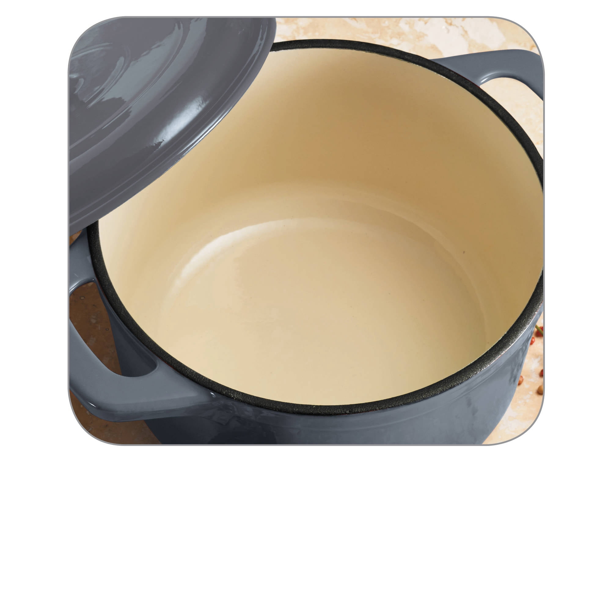 Tramontina 3.5-Quart Enameled Cast-Iron Round Dutch Oven