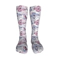 thumbnail image 5 of KLL Butterflies in Pastel Print Cool Socks Men's Women's Crew Socks Funny Crazy Novelty Stockings, 5 of 8