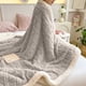 thumbnail image 5 of Manta De Fibra De Poliéster 1Pcs 100x150cm Flannel Fleece Throw Blanket Soft Striped Grey Polyester Cozy Microfiber Ribbed Couch And Bed Decor For All Seasons JASKFLY, 5 of 7
