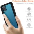 thumbnail image 3 of For Samsung A12 Case, [Built-In Screen Protector] Full Body Clear Bumper Case Shockproof Protective Phone Cases Cover For Samsung Galaxy A12, Black[L2116], 3 of 5