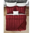 thumbnail image 6 of Mainstays Luscious Merlot 5 Piece Damask Stripe Comforter Set, Full/Queen, Adult, Unisex, 6 of 11