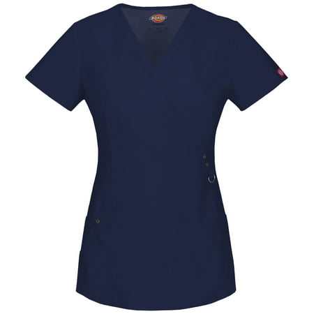 

Dickies Xtreme Stretch Scrubs Top for Women Mock Wrap 85956