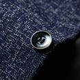 thumbnail image 5 of SWSMCLT Men's Long Sleeve Blazer Fashion Summer Fall Business Casual Button Sport Coat Casual Suit Jacket Navy Small, 5 of 5