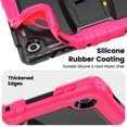 thumbnail image 6 of XYX for Lenovo Tab 10.1 2025 TB-311XU/K10C TB-311FU Case 10.1 inch, 3in1 Heavy Duty Shockproof Tablet Case with Stand, Shoulder Strap, Rose, 6 of 7