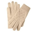 thumbnail image 5 of ATENAR Winter Gloves for Women,Womens Winter Gloves,Soft,Cold Weather,Fleece,Thermal,Solid,Beige,L, 5 of 6