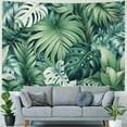 thumbnail image 4 of GOSMITH Palm Leaf Green Tropical Leaves Decorative Tapestry Wall Hanging Painting, 4 of 6
