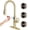 GOLD, variant on MASO Touchless Kitchen Faucet with Pull-Down Sprayer, Fahrenheit Temperature Display, 3 Spray Modes, 360° Swivel, Commercial Modern Faucet for RV, Farmhouse, Camper, Laundry & Bar,Brushed Gray