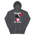 thumbnail image 2 of Itzus Collections Graphic Jingle Christmas Hoodie, Dark Heather Unisex, Size S, 2 of 4