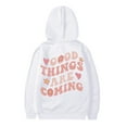 thumbnail image 5 of Girls Sweatshirt,Hoodie Long Sleeve Soft Graphic Cute Pullover Trendy Hoodie for Everyday,Girls Sweatshirts,White,12-13 Years, 5 of 5
