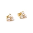 thumbnail image 4 of Ahansh Jewels Triangle Freshwater Pearl Minimal Earrings 925 Sterling Silver Stud For Women's, 4 of 5