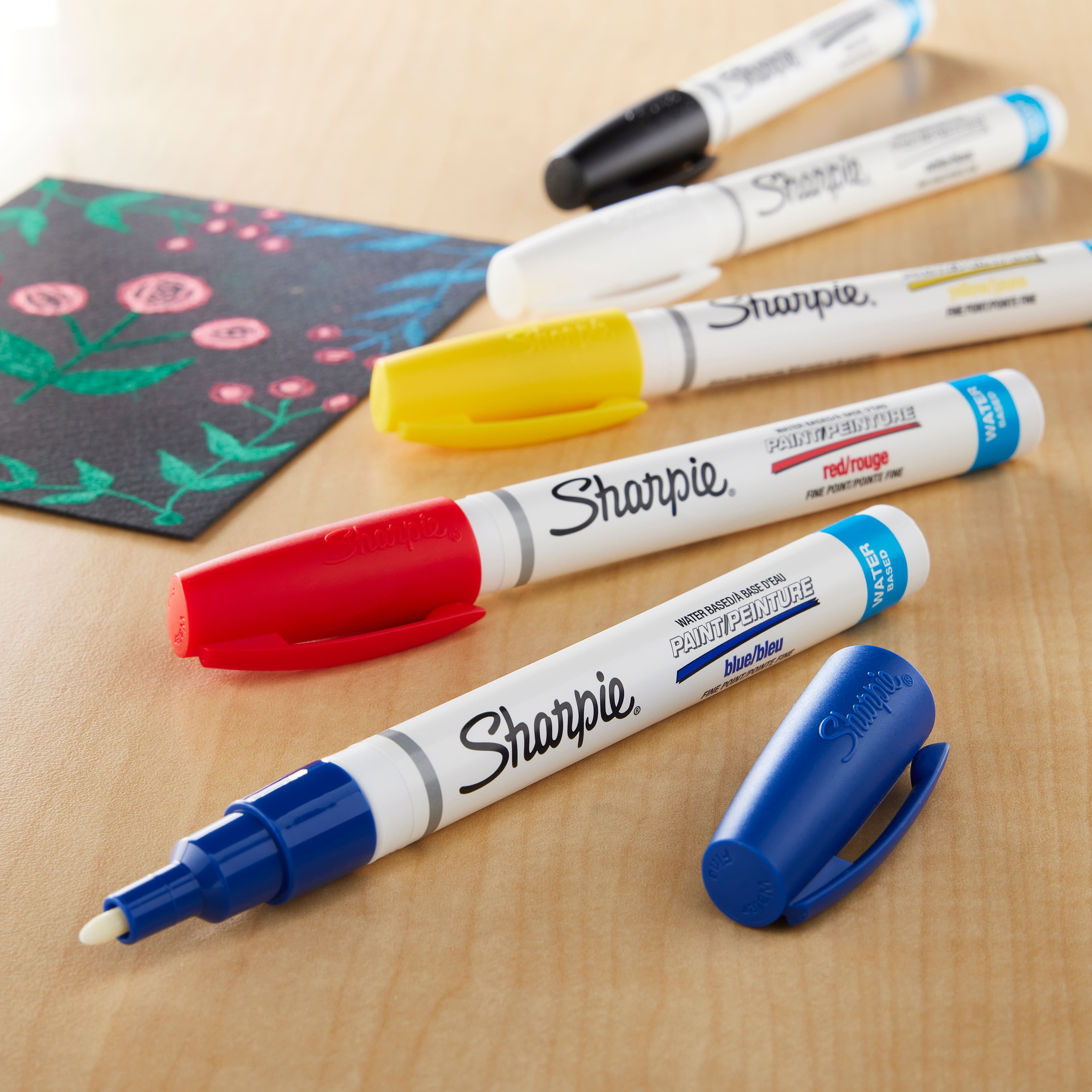 Sharpie® Water-Based Paint Markers, Fine Point Primary Set 