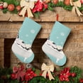 thumbnail image 6 of Picia French Bulldog Taking a Bath Pattern Christmas Stockings, 18 Inches Knit Christmas Stockings, Stockings Christmas Cable Knitted Xmas Hanging Stockings, 6 of 8