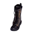 thumbnail image 2 of Botas de acción Hugo para muñecas de 1:6 con cordones para figuras de acción de 12 pulgadas Negro, 2 of 10