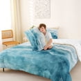 thumbnail image 4 of jejeloiu Watercolor Wave Full Size Comforter Sets,Coastal Beach Bedding Comforter Set For Boys,Blue Beige,Reversible,3pcs,1 Comforter and 2 Pillowcases, 4 of 7