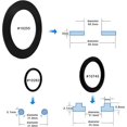 thumbnail image 2 of 6pcs Rubber Washers with O-Ring, Large Assortment of Rubber Washers for Intex 10745, 10262, 10255 Pool Valves, 2 of 5