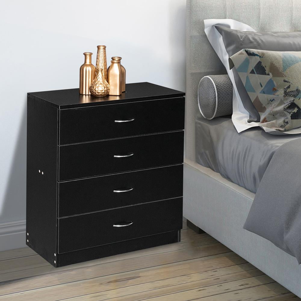 Details about   Nightstand Chest 4 Drawers Bedside Dresser Furniture for Bedroom Office Organize 