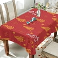 thumbnail image 4 of Coolnut Christmas Tree Tablecloth, Waterproof Washable Polyester Square Table Cover, Durable Tablecloth for Kitchen Dining Table Party Decor, 60"X 90", 4 of 7